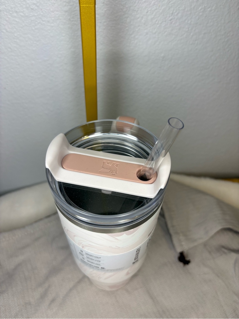 STANLEY 30 oz. Quencher H2.0 FlowState Tumbler, Rose Quartz Swirl - Picture 8 of 9